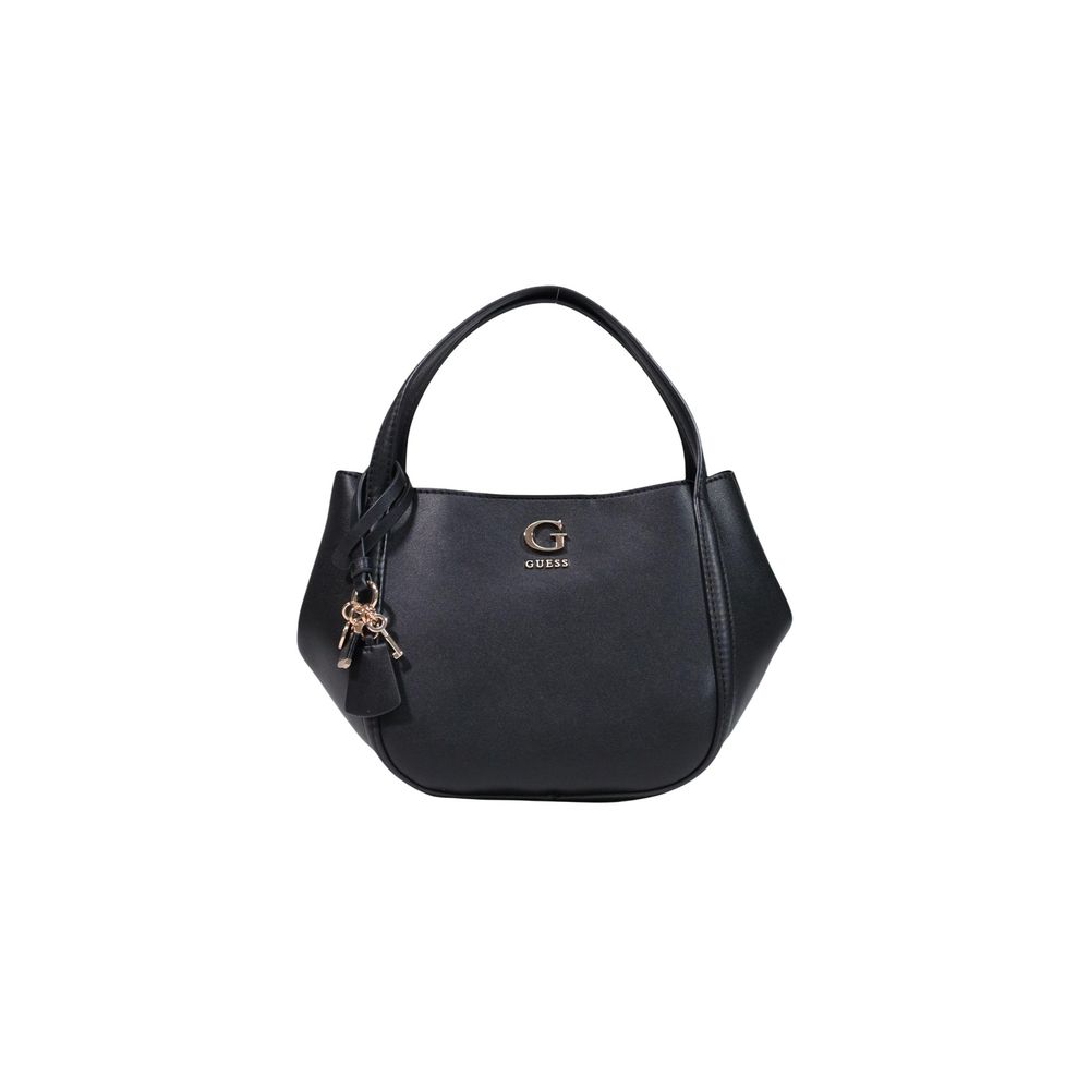 Schwarze Handtasche aus Polyethylen Guess