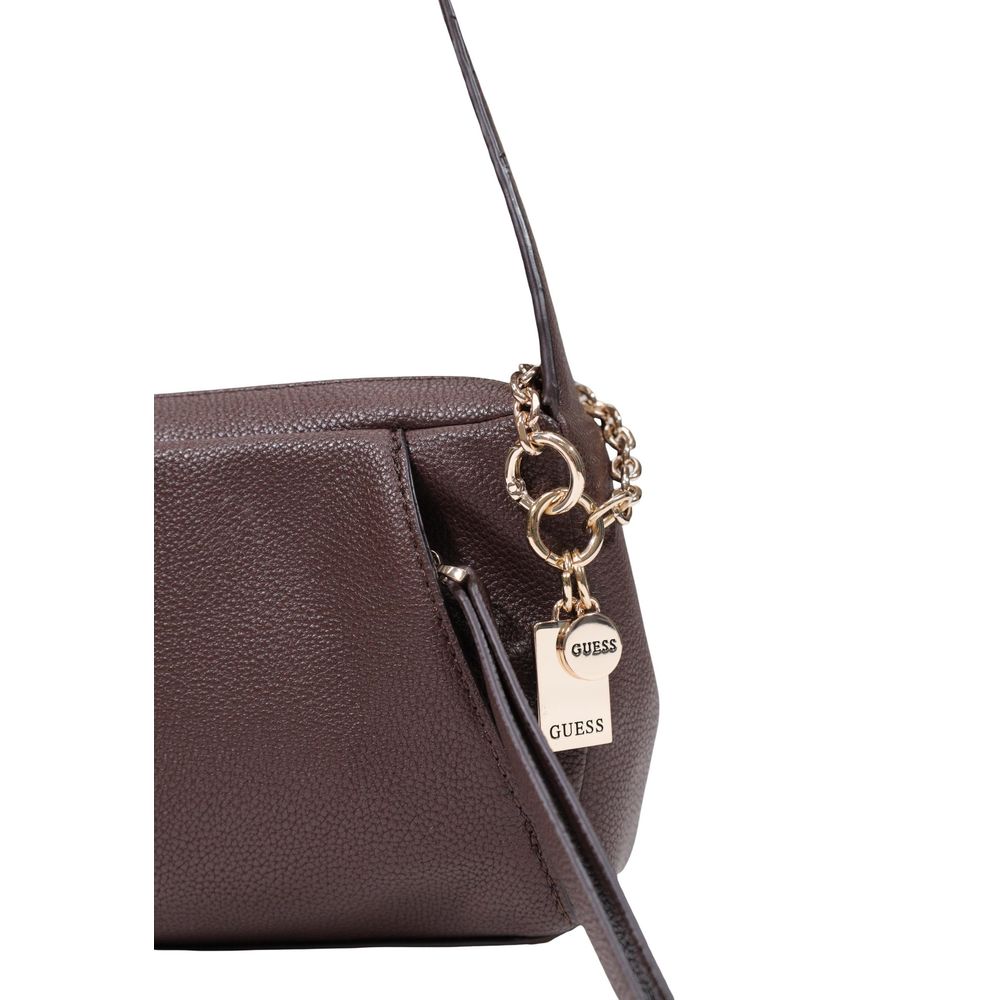 Braune Handtasche aus Polyethylen Guess