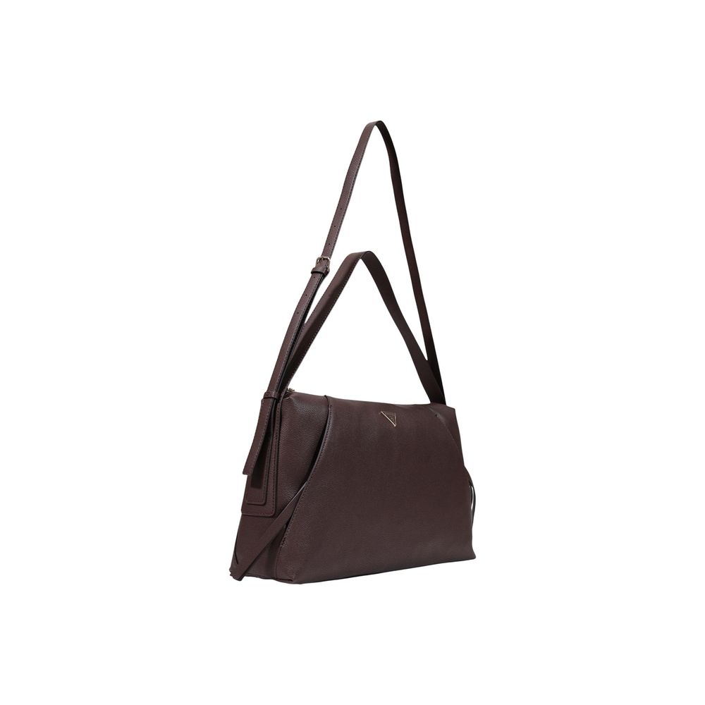 Braune Handtasche aus Polyethylen Guess