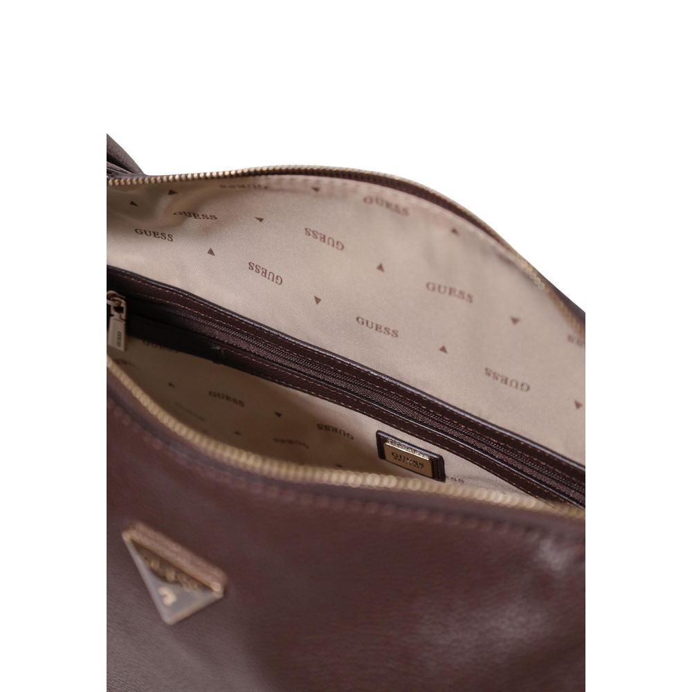 Braune Handtasche aus Polyethylen Guess