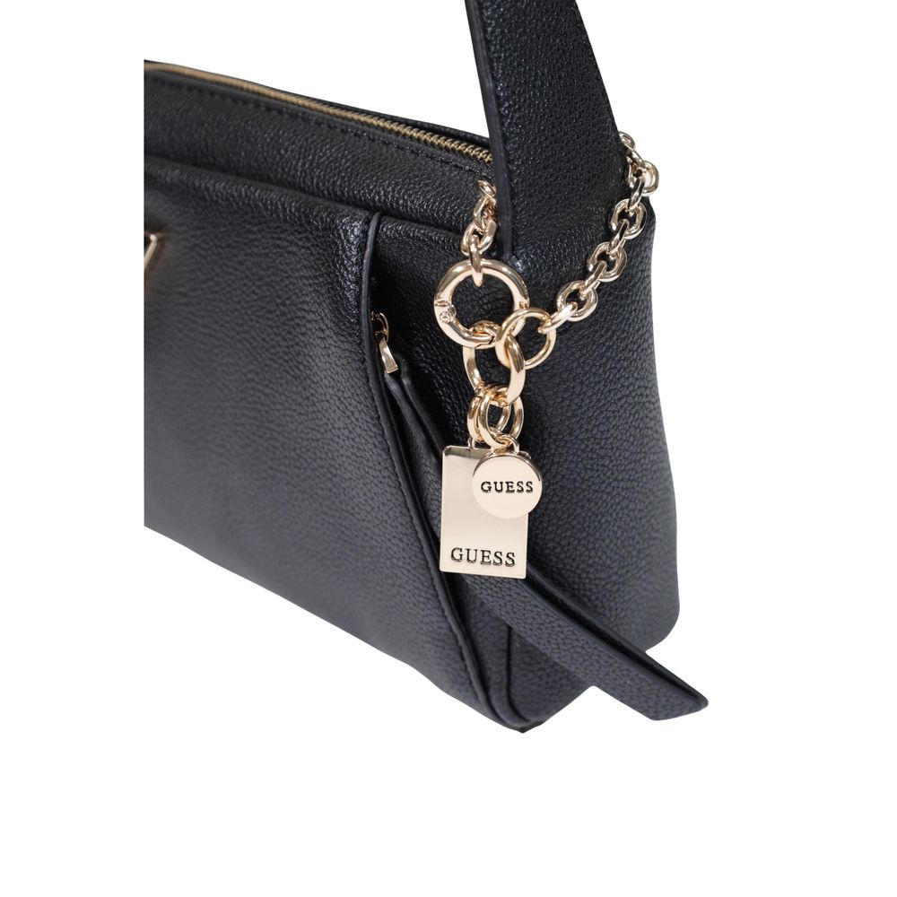 Schwarze Handtasche aus Polyethylen Guess
