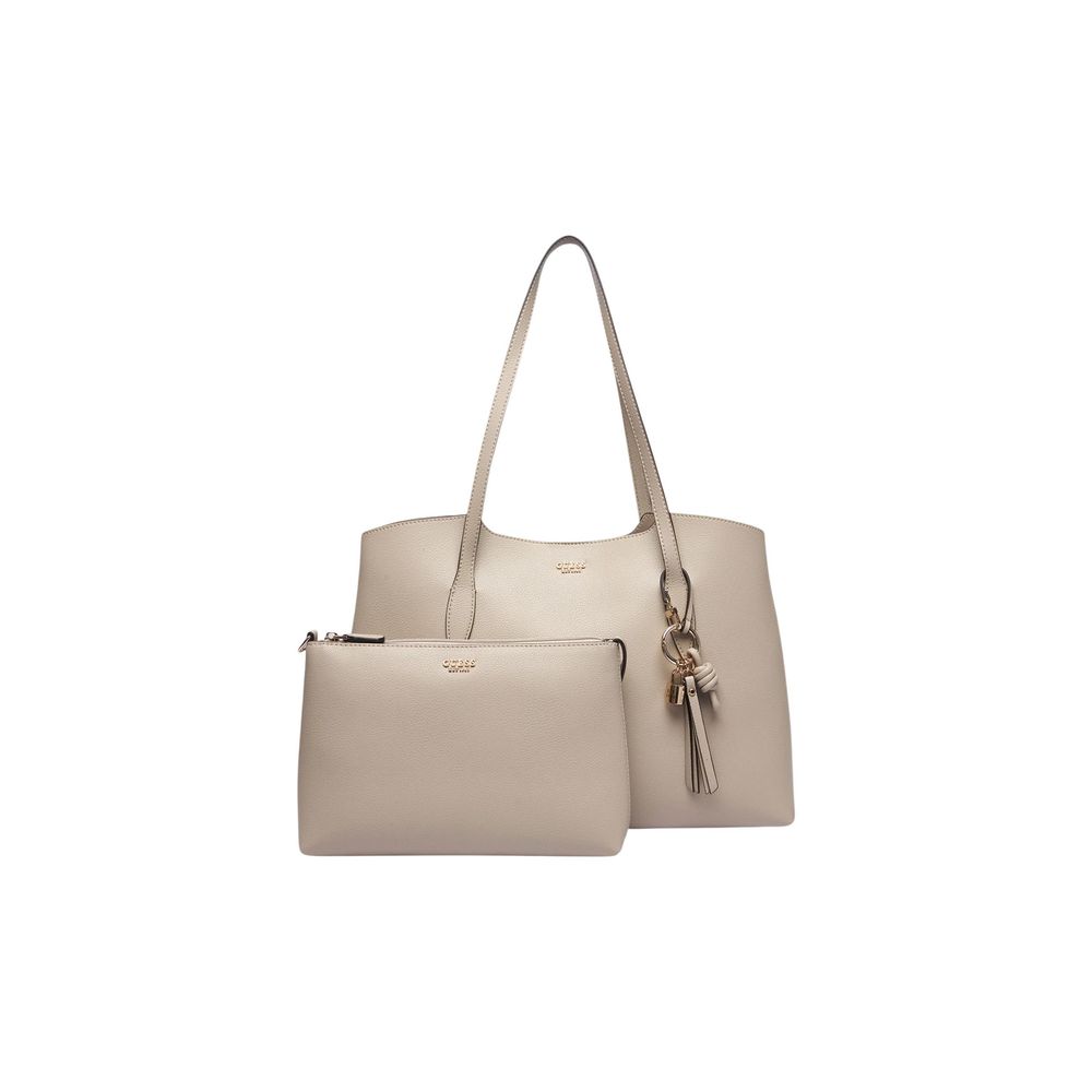 Goldene Polyethylen-Handtasche Guess