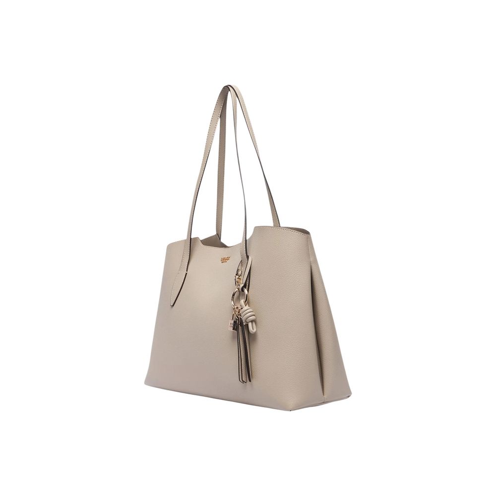 Goldene Polyethylen-Handtasche Guess