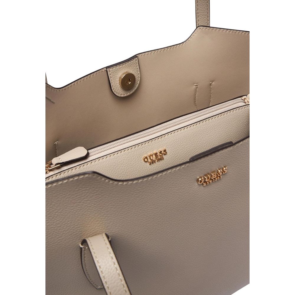 Goldene Polyethylen-Handtasche Guess