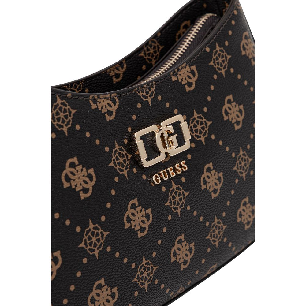 Braune Handtasche aus Polyethylen Guess
