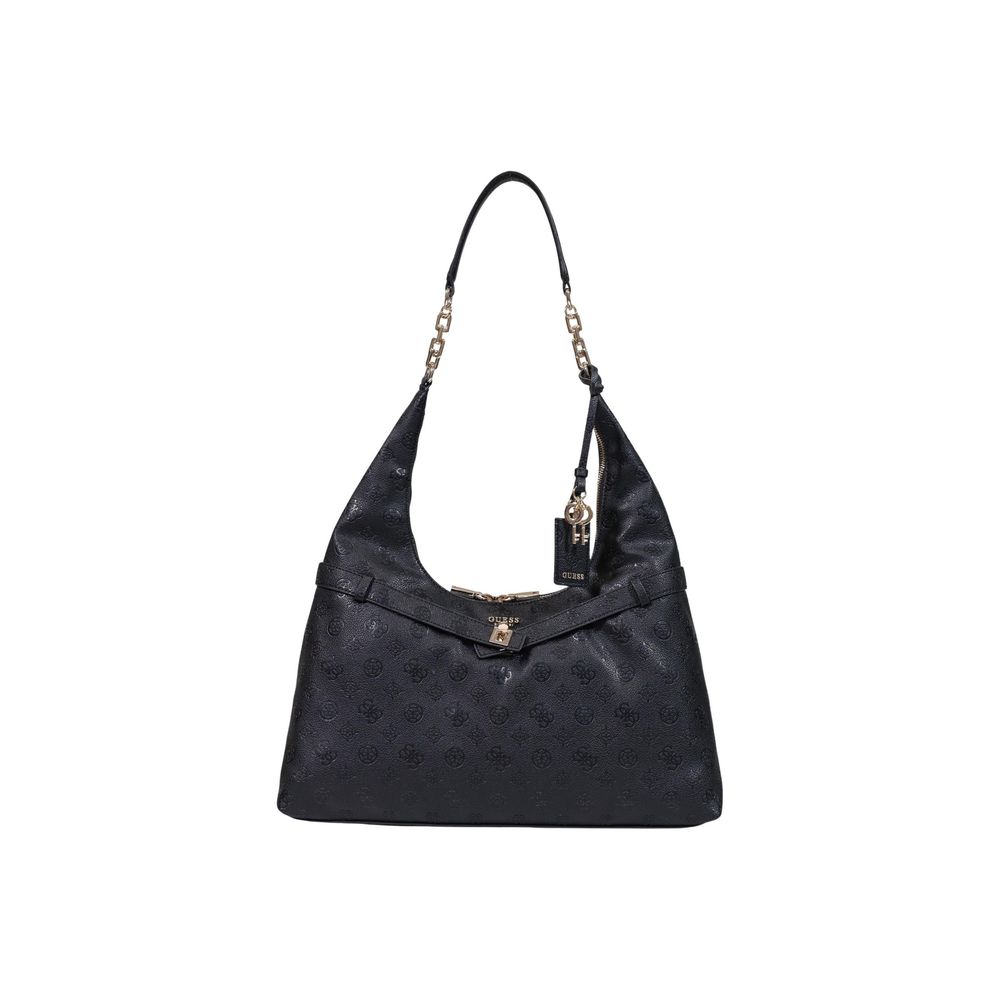 Schwarze Handtasche aus Polyethylen Guess