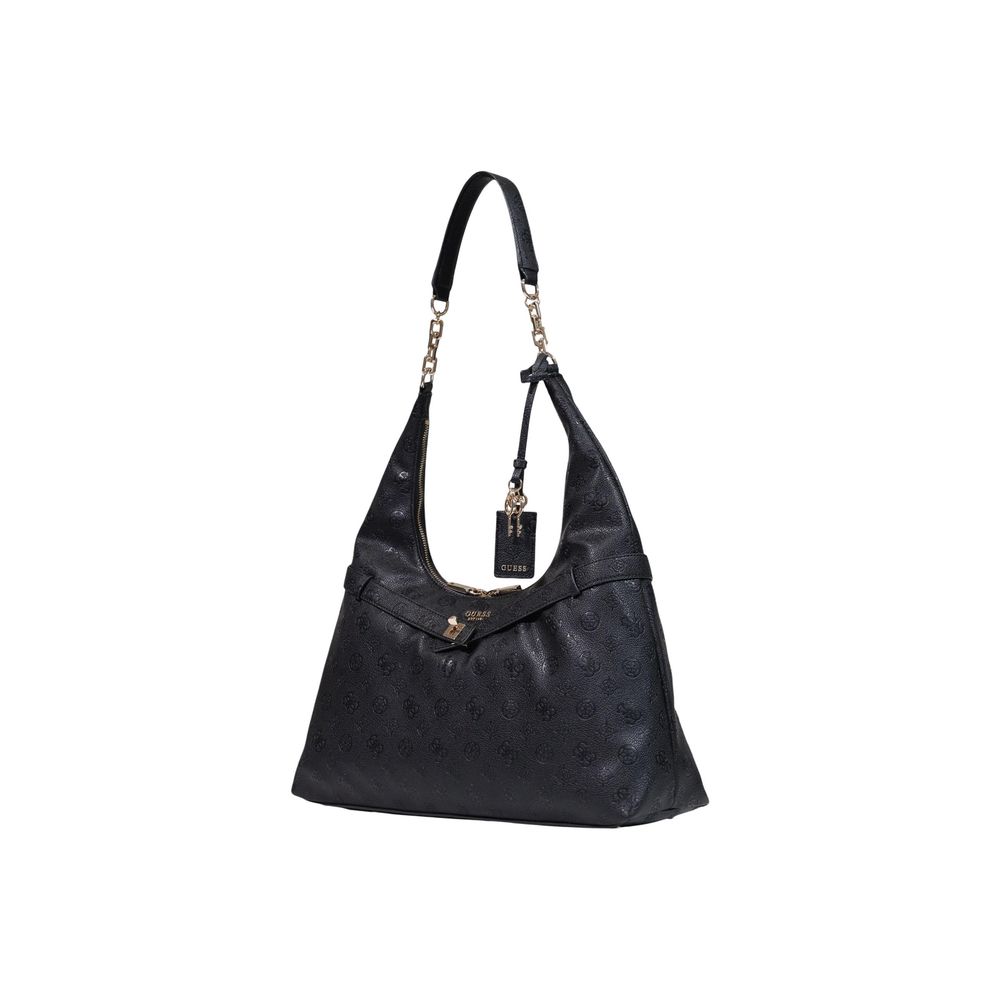 Schwarze Handtasche aus Polyethylen Guess
