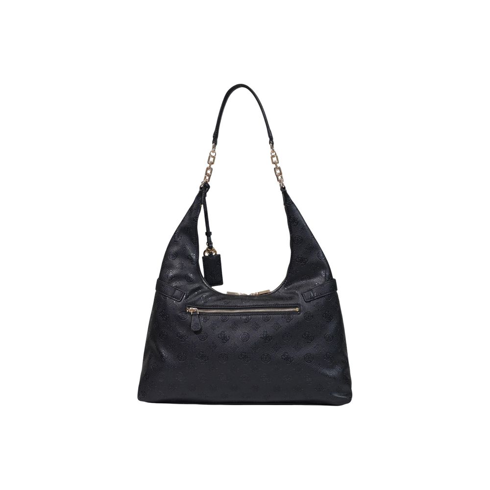 Schwarze Handtasche aus Polyethylen Guess
