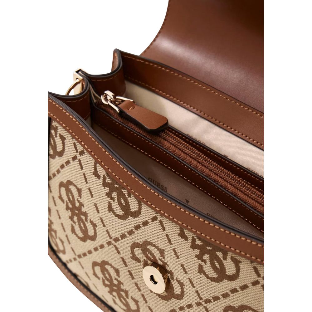 Weiße Handtasche aus Polyester Guess