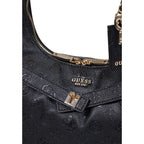 Schwarze Handtasche aus Polyethylen Guess