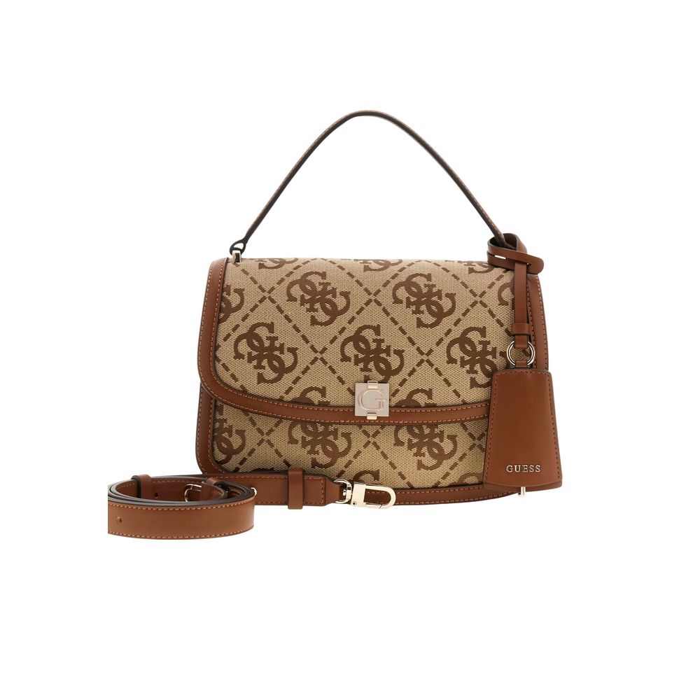 Weiße Handtasche aus Polyester Guess