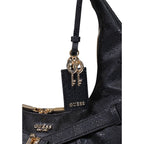 Schwarze Handtasche aus Polyethylen Guess