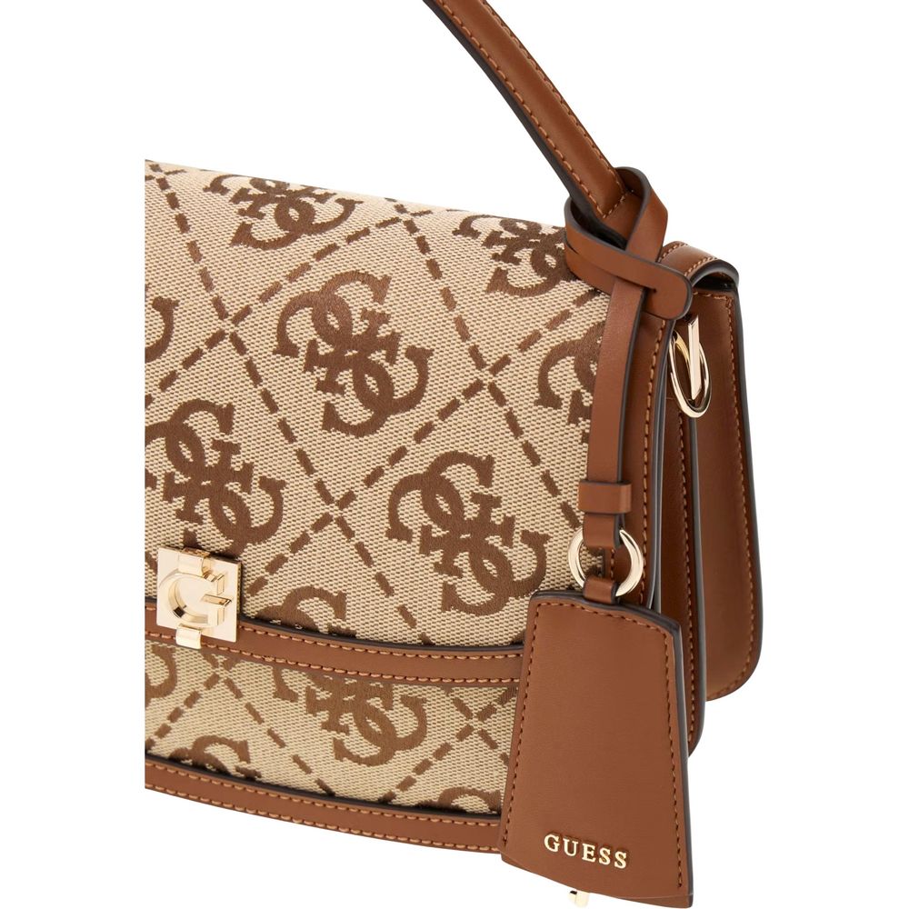 Weiße Handtasche aus Polyester Guess