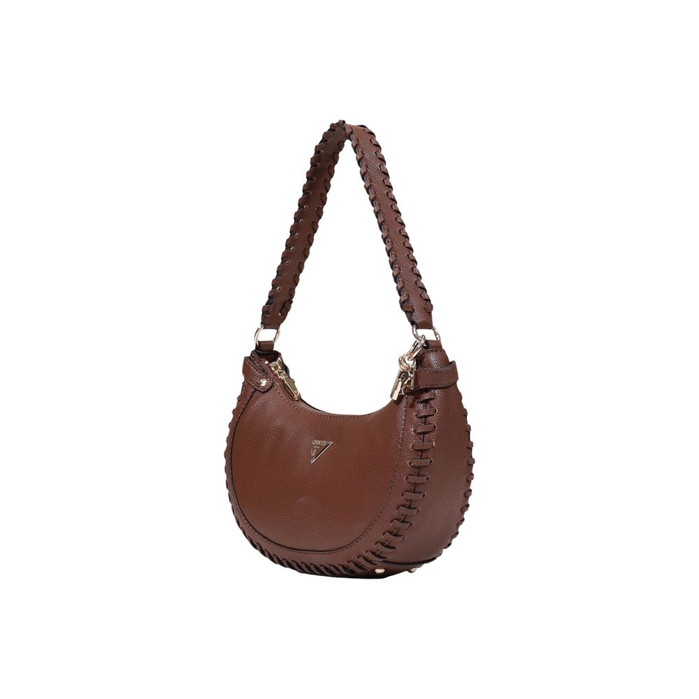 Braune Handtasche aus Polyethylen Guess