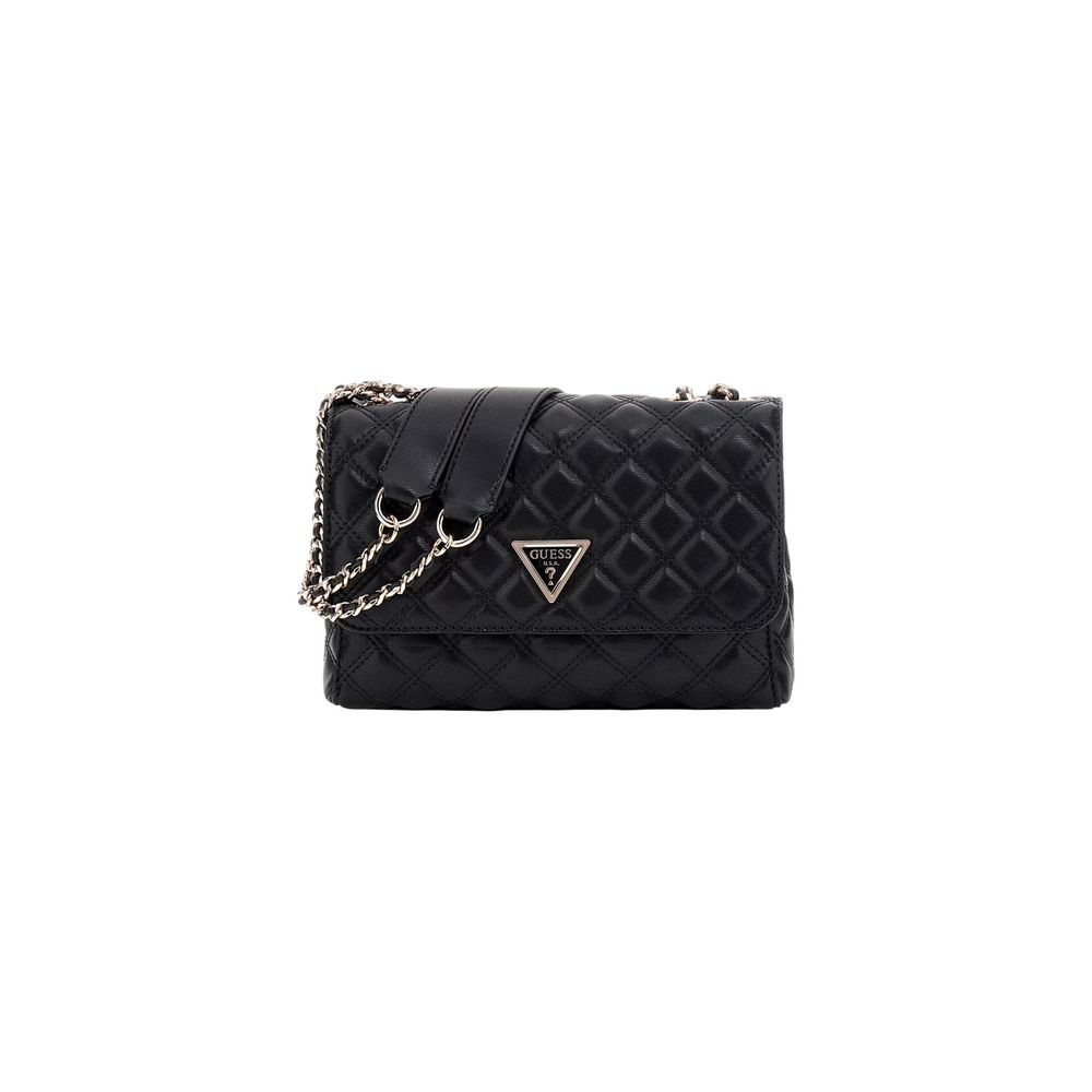 Schwarze Handtasche aus Polyethylen Guess