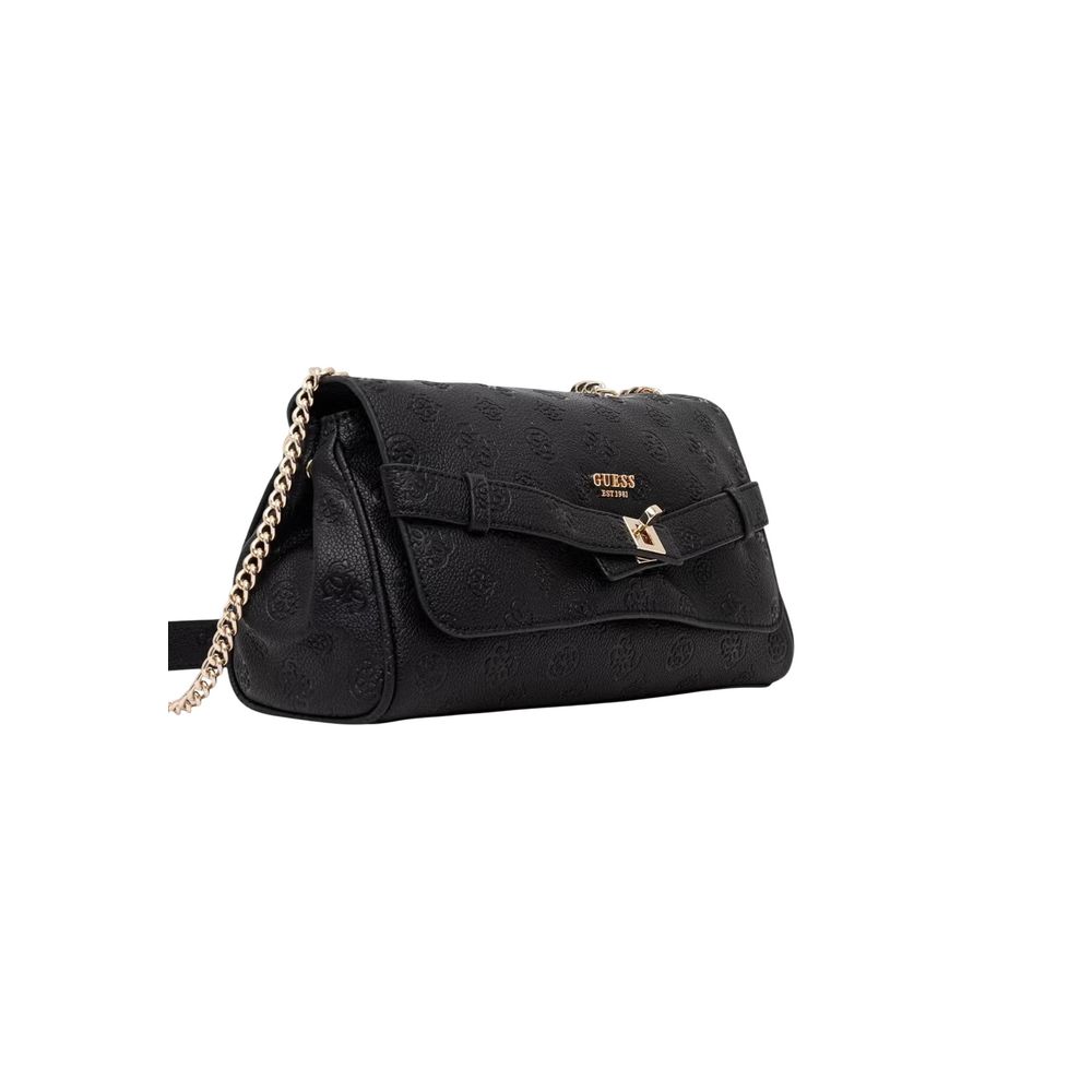 Schwarze Handtasche aus Polyethylen Guess