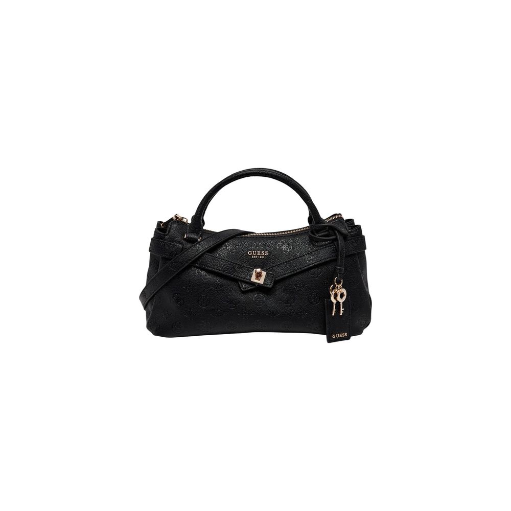 Schwarze Handtasche aus Polyethylen Guess