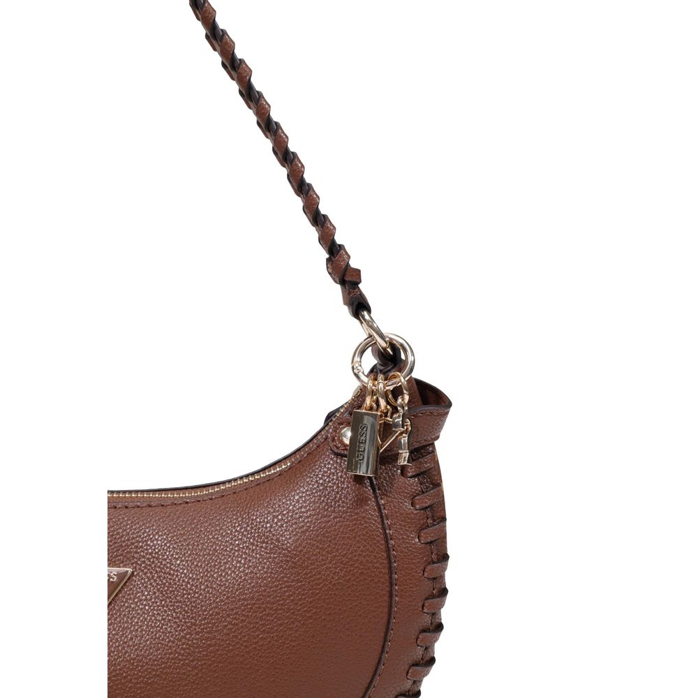 Braune Handtasche aus Polyethylen Guess