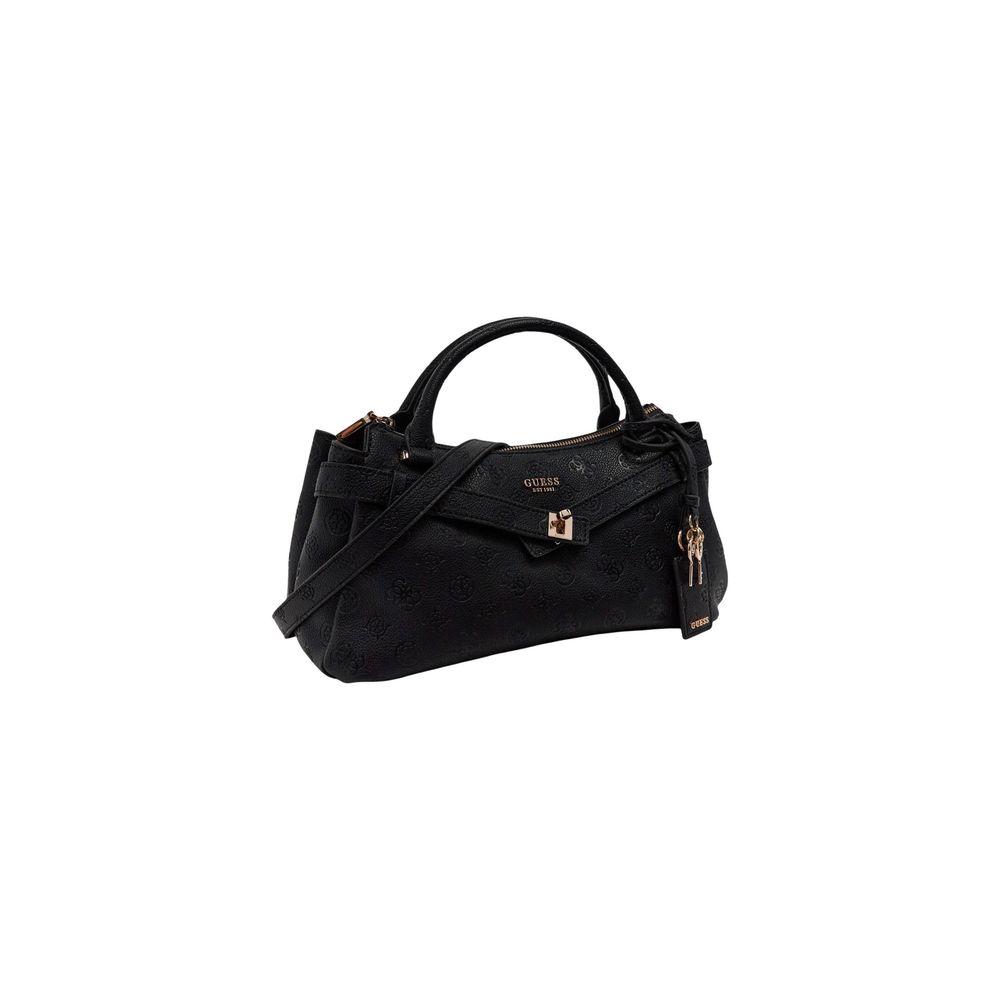 Schwarze Handtasche aus Polyethylen Guess