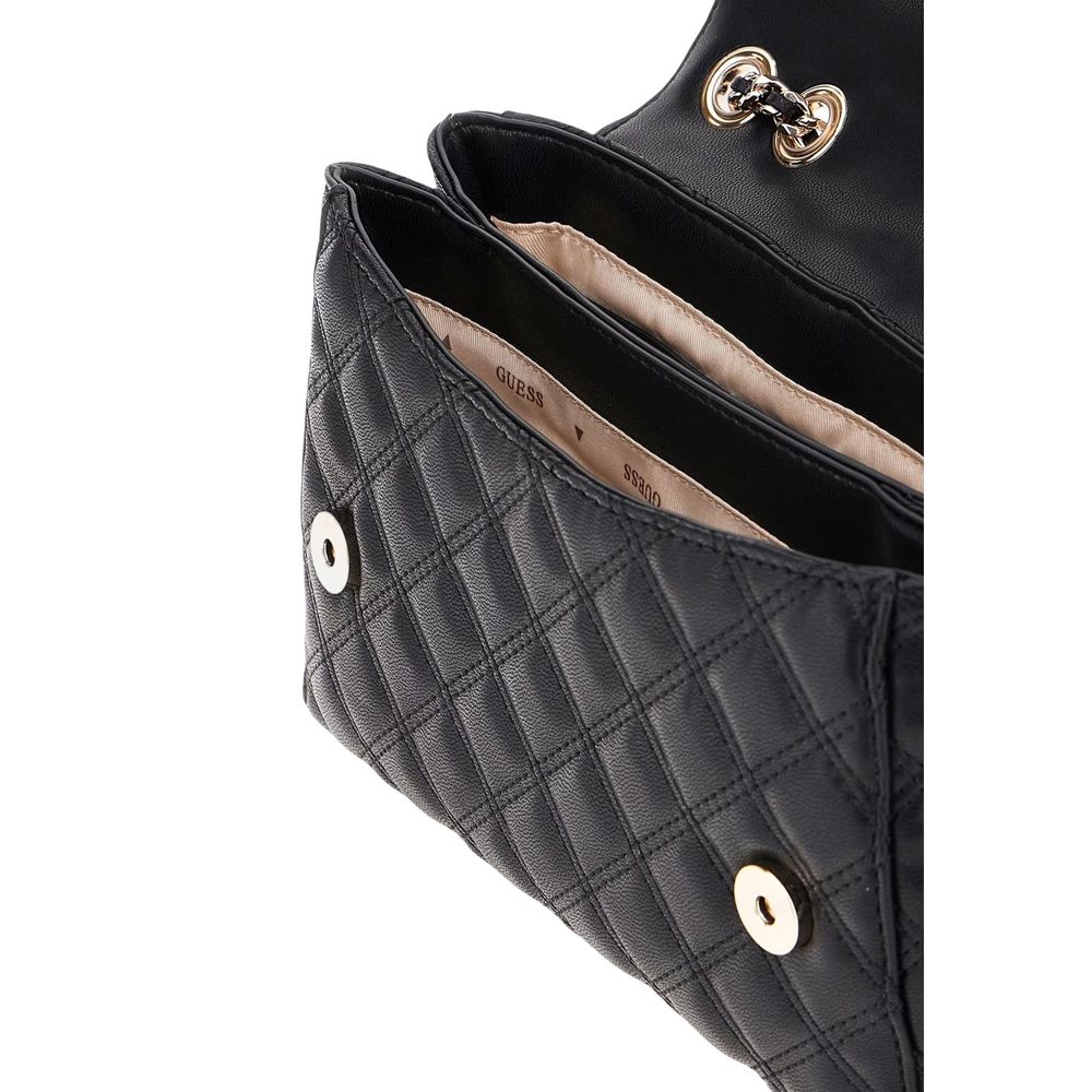 Schwarze Handtasche aus Polyethylen Guess