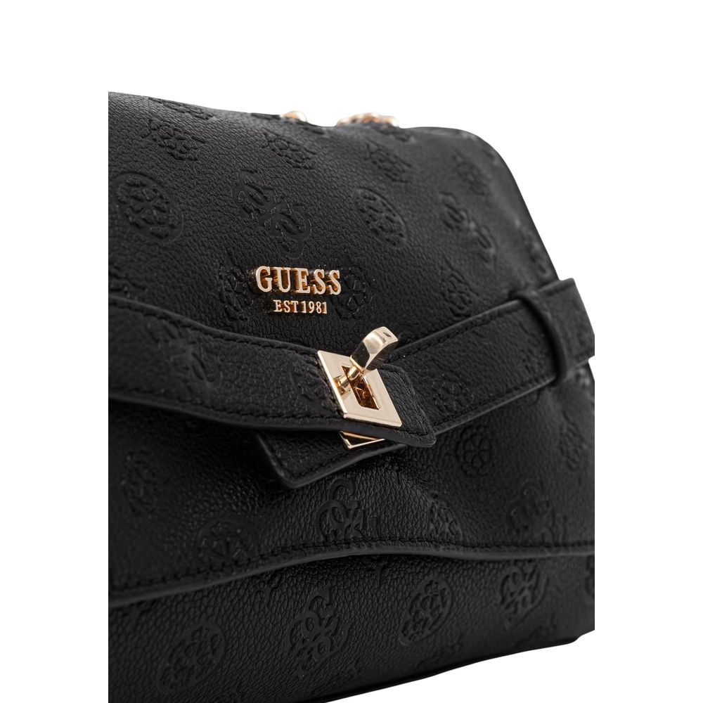 Schwarze Handtasche aus Polyethylen Guess
