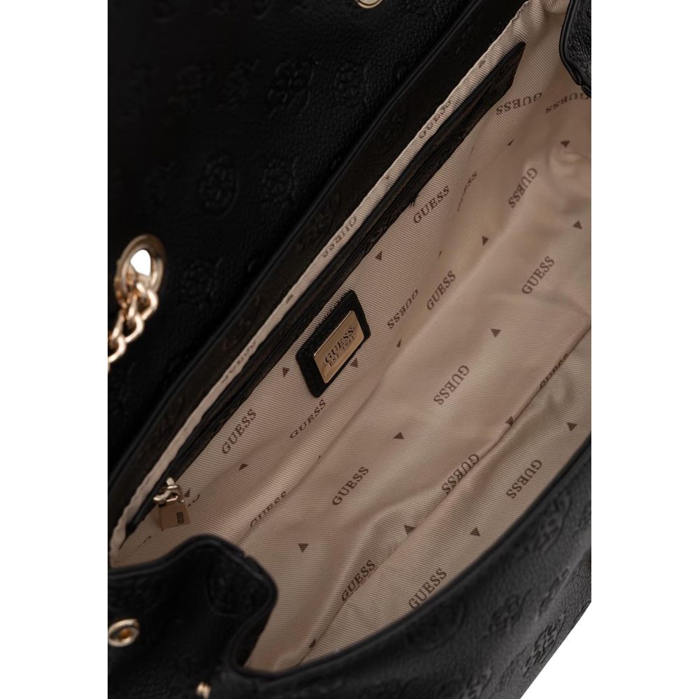 Schwarze Handtasche aus Polyethylen Guess