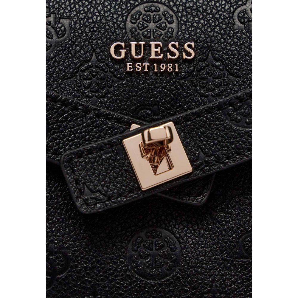 Schwarze Handtasche aus Polyethylen Guess