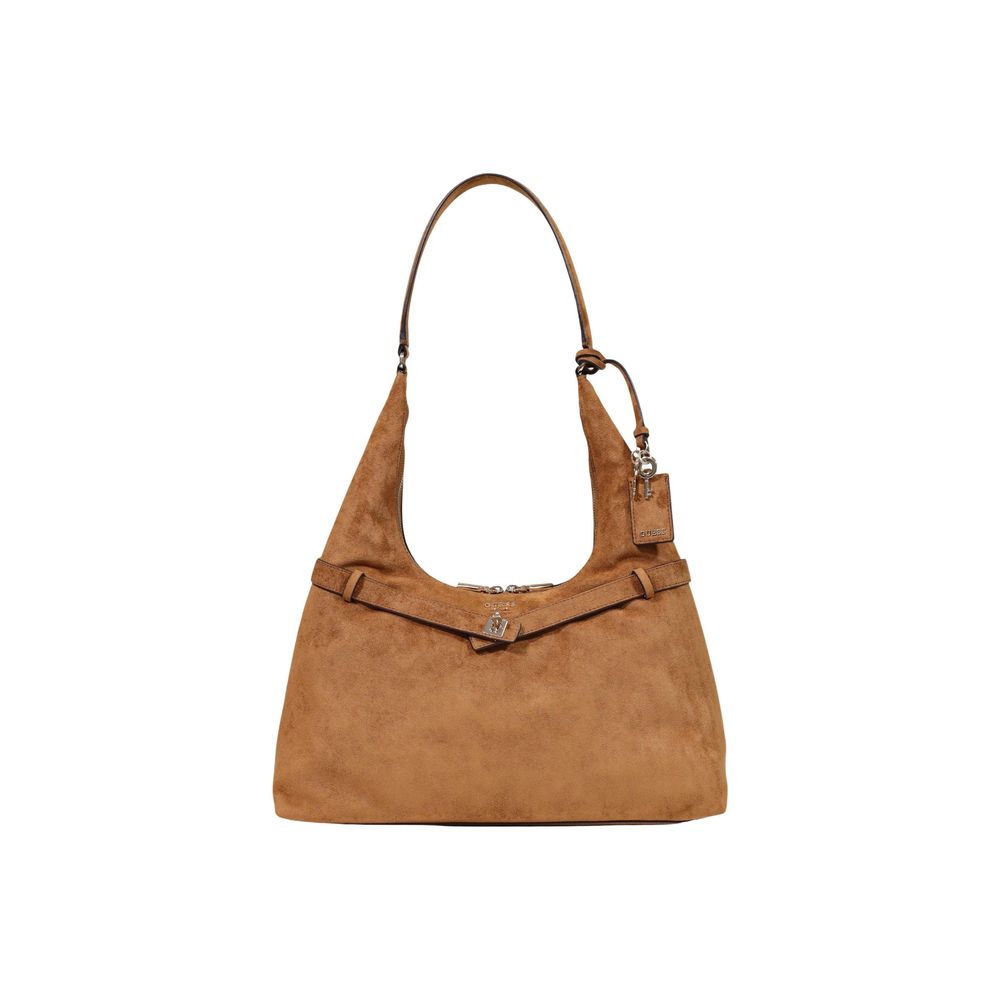 Braune Handtasche aus Polyester Guess