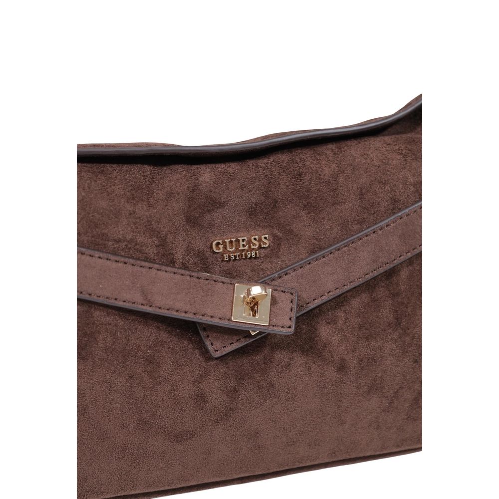 Braune Handtasche aus Polyester Guess