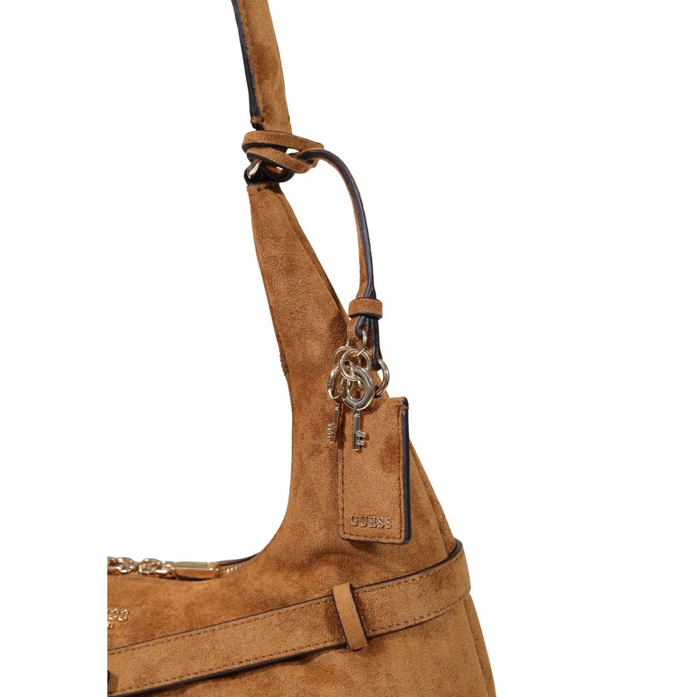 Braune Handtasche aus Polyester Guess
