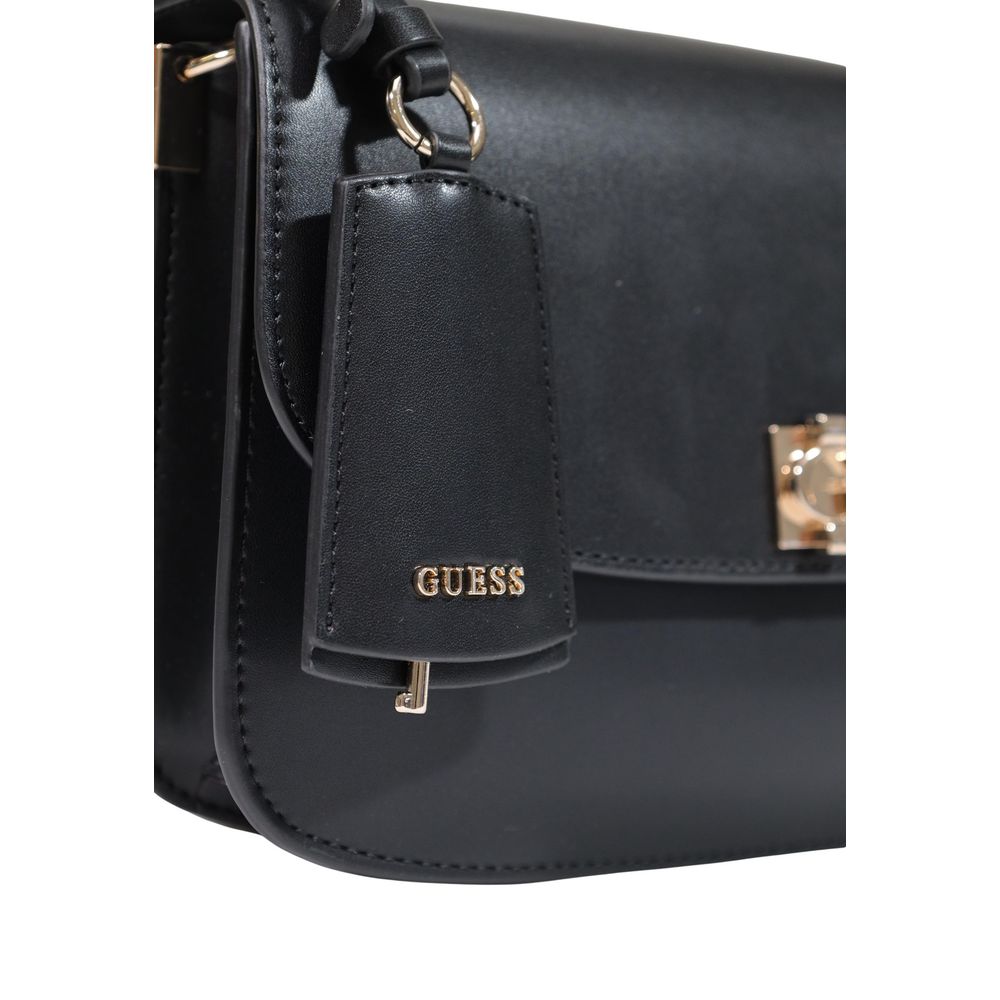 Schwarze Handtasche aus Polyethylen Guess