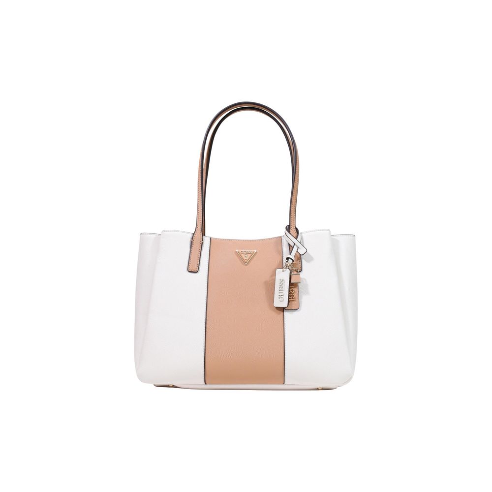 Beige Polyethylene Handbag Guess