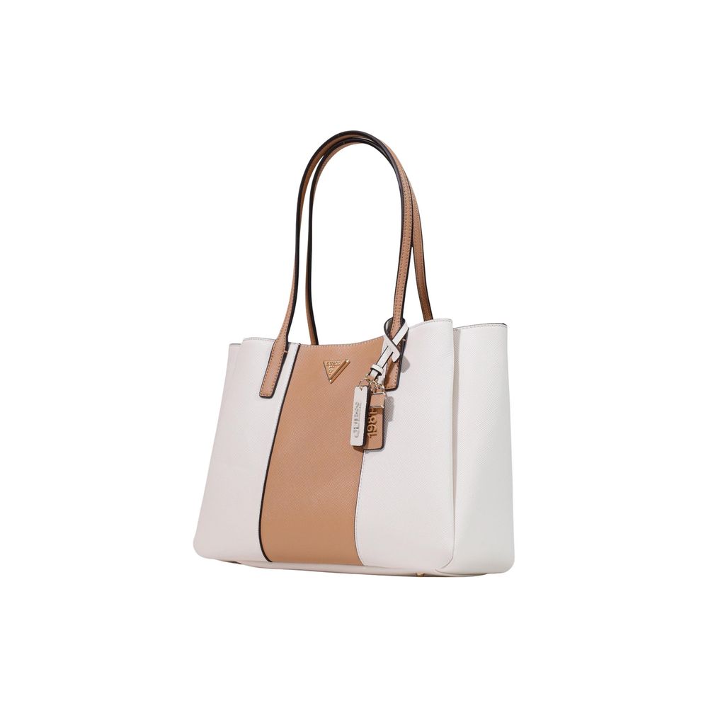Beige Polyethylene Handbag Guess