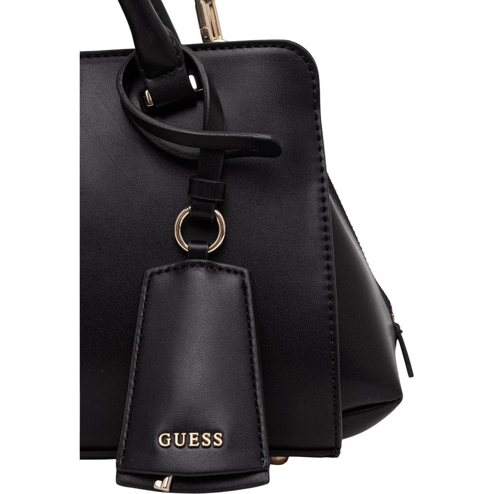 Schwarze Handtasche aus Polyethylen Guess