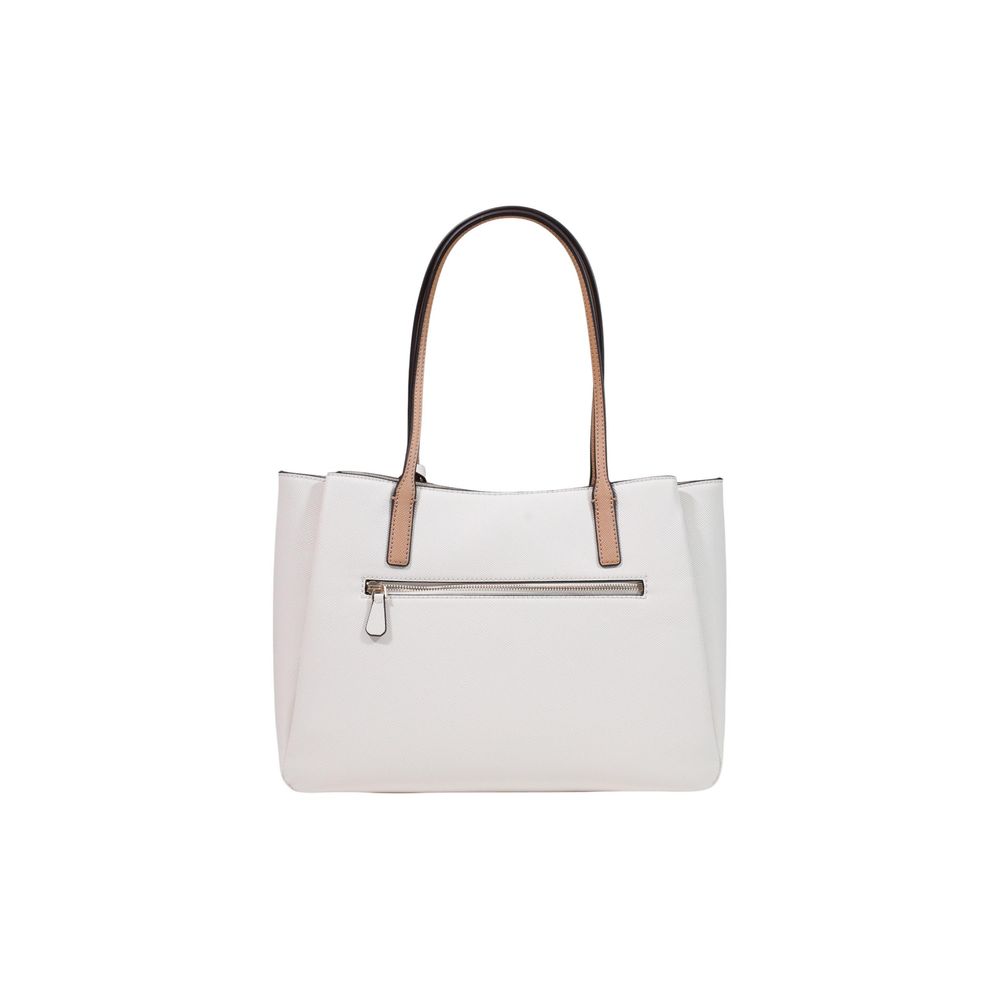 Beige Polyethylene Handbag Guess