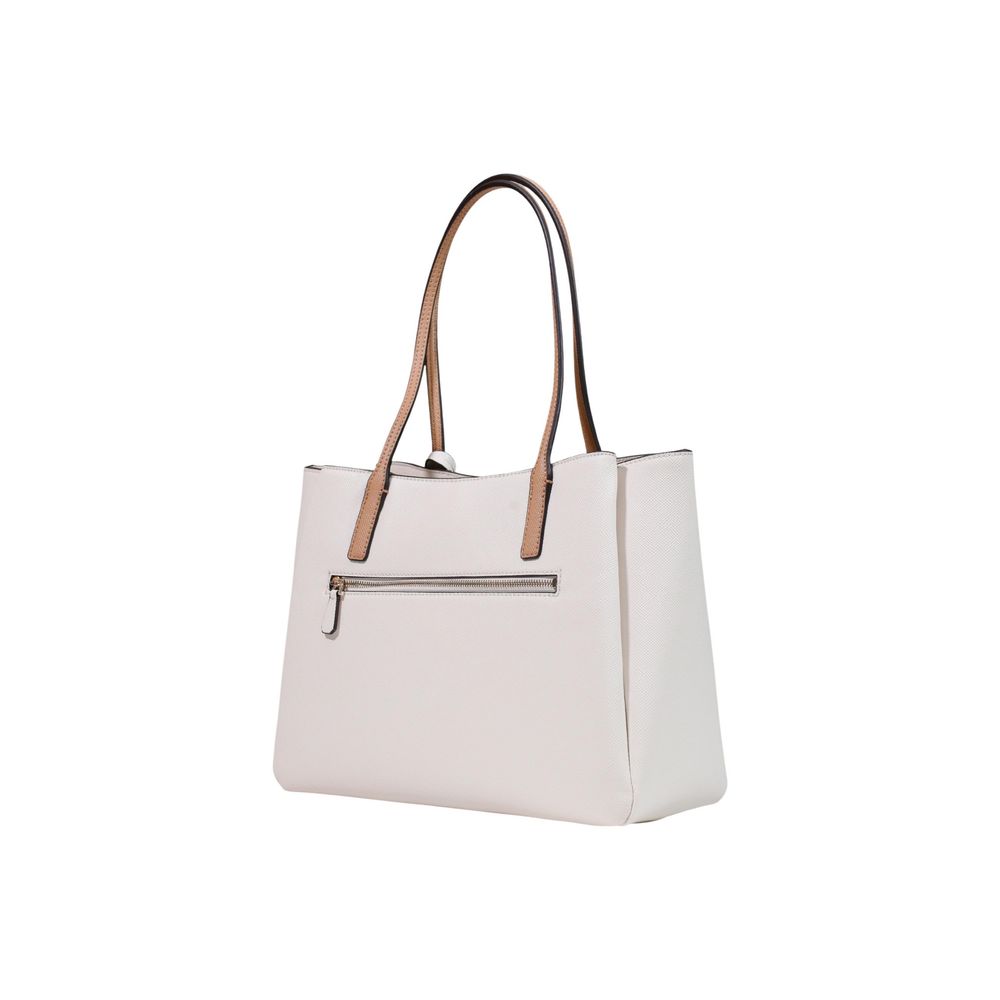 Beige Polyethylene Handbag Guess