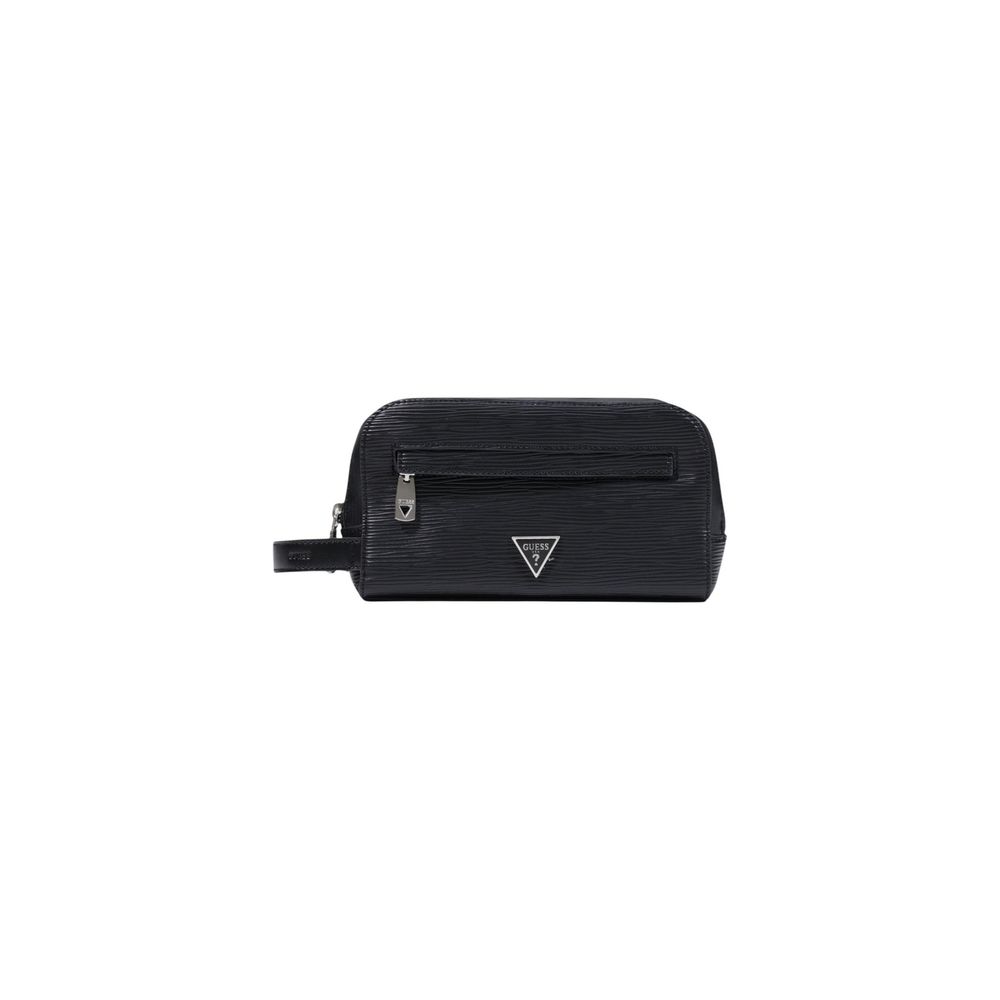 Schwarze Clutch aus Polyethylen Guess
