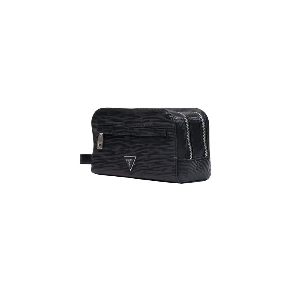 Schwarze Clutch aus Polyethylen Guess