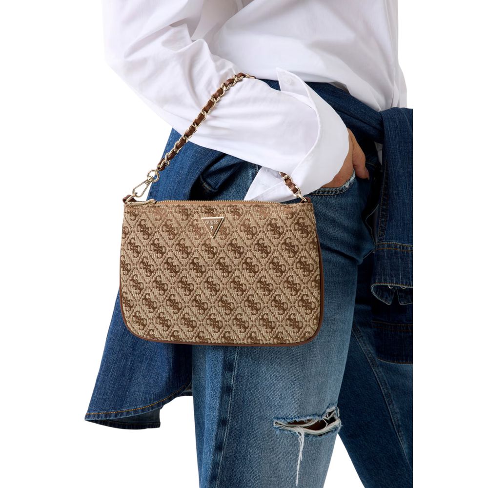 Weiße Handtasche aus Polyester Guess