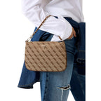 Weiße Handtasche aus Polyester Guess