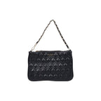 Schwarze Clutch aus Polyethylen Guess