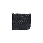 Schwarze Clutch aus Polyethylen Guess