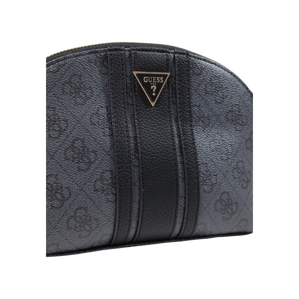 Schwarze Clutch aus Polyethylen Guess