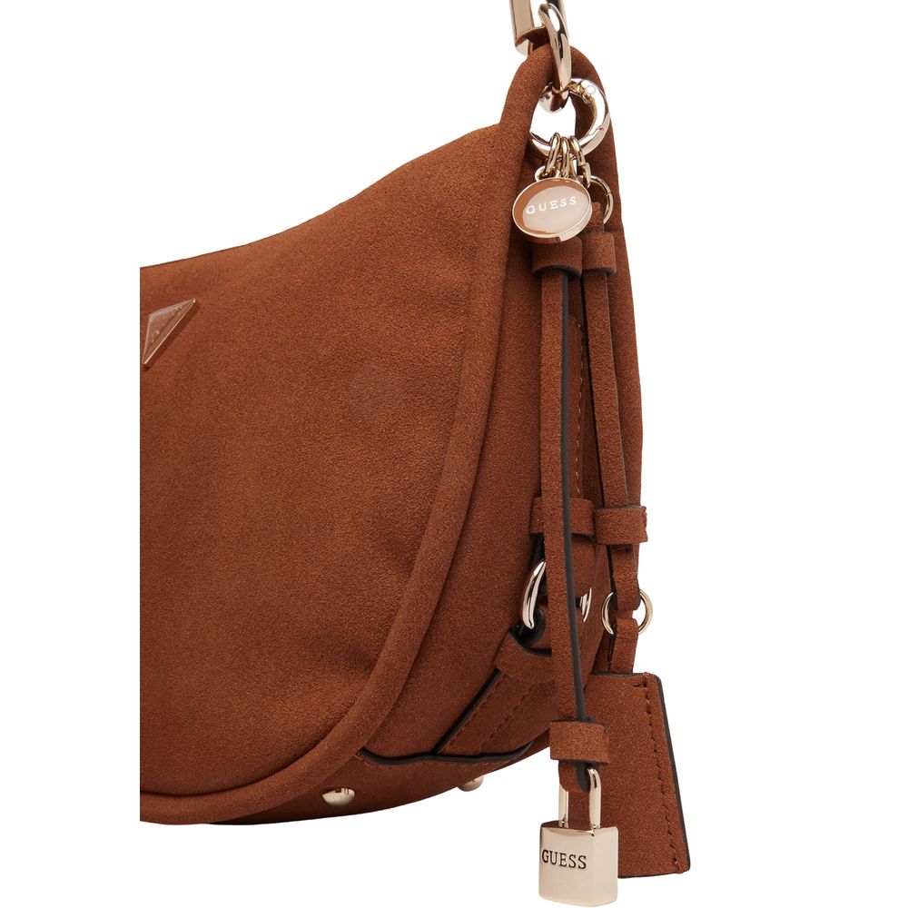 Braune Wildleder-Handtasche Guess