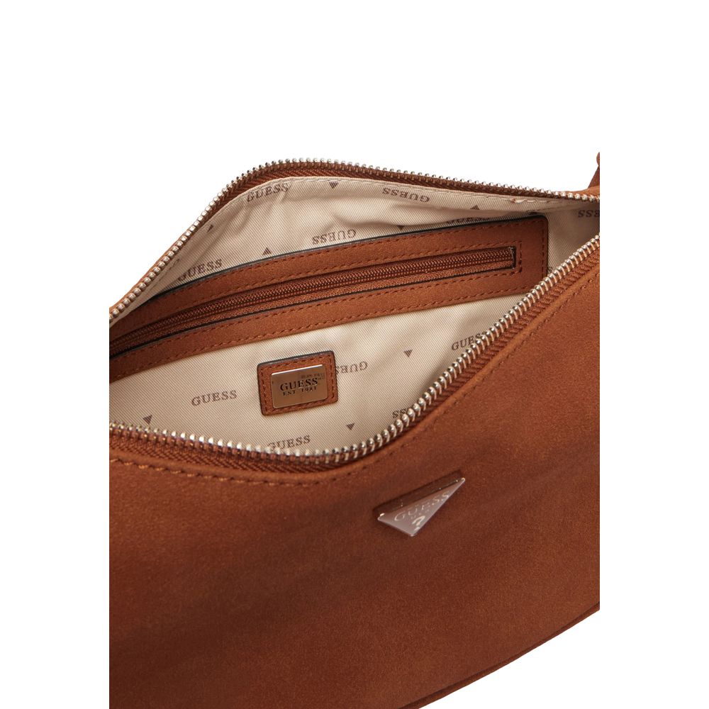 Braune Wildleder-Handtasche Guess