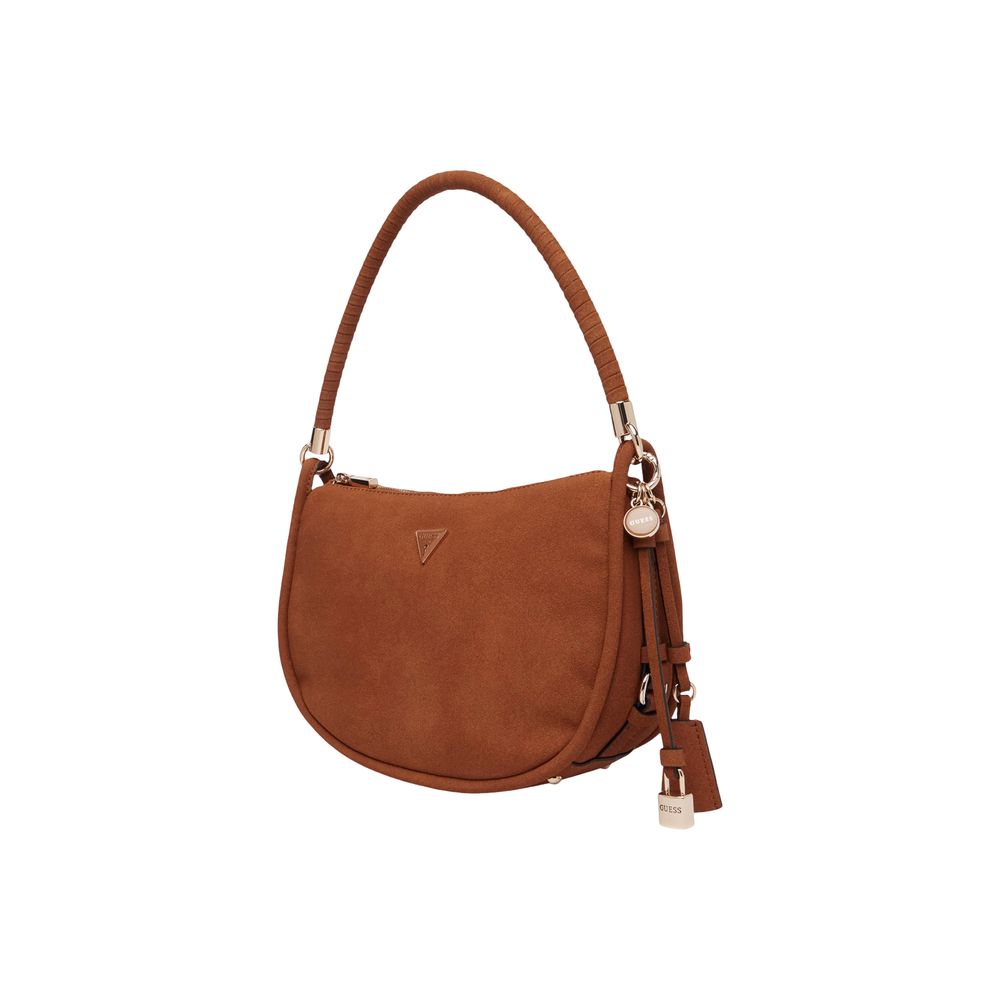 Braune Wildleder-Handtasche Guess