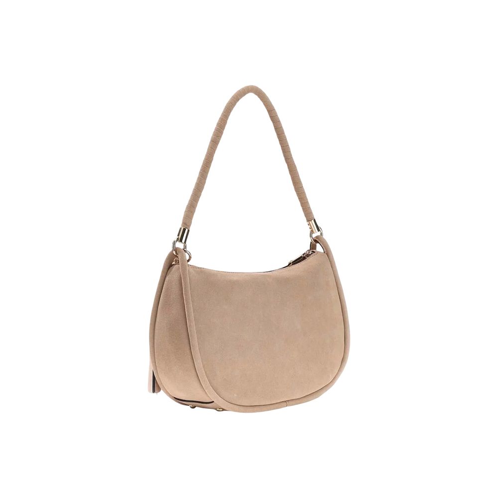 Beige Wildleder-Handtasche Guess
