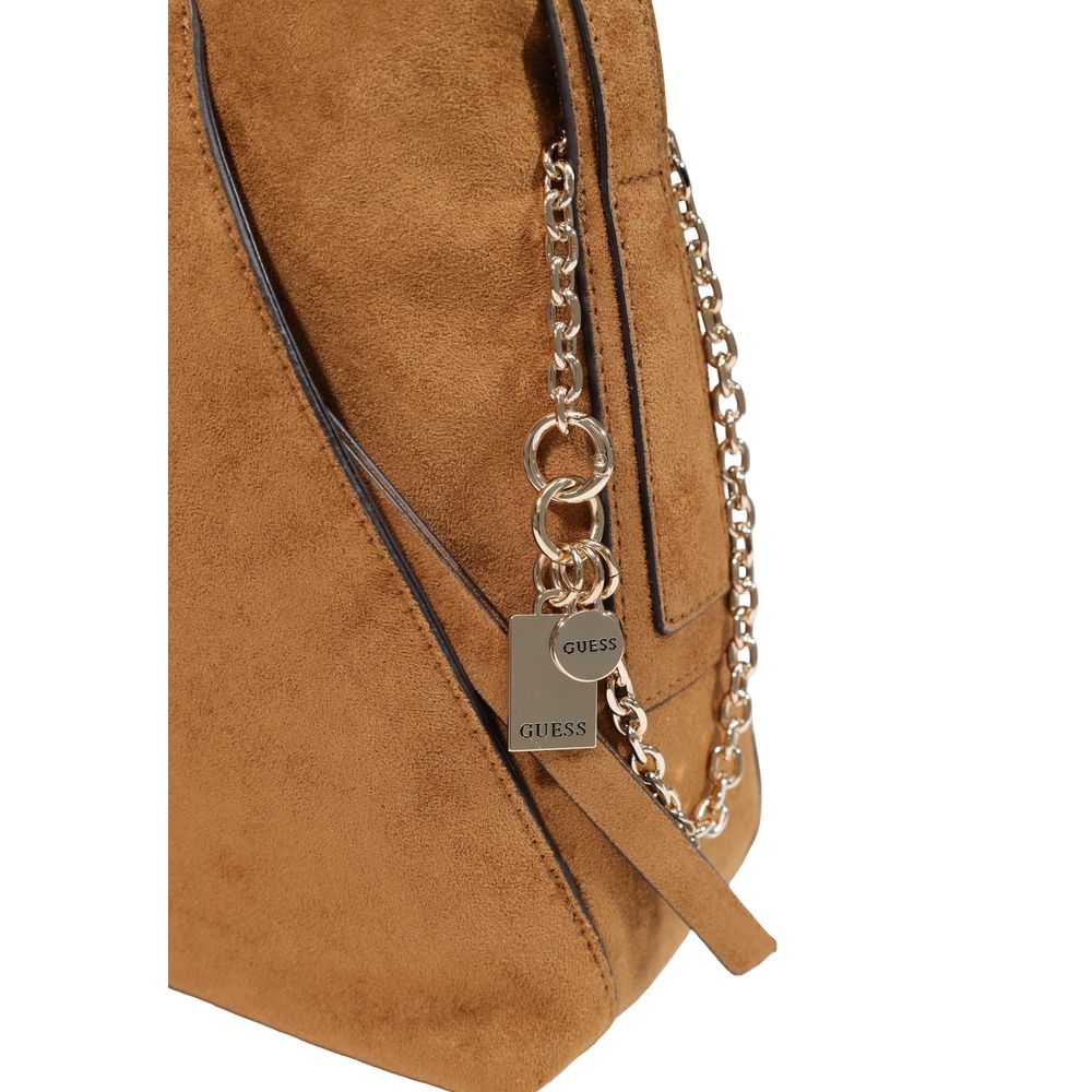 Braune Handtasche aus Polyester Guess