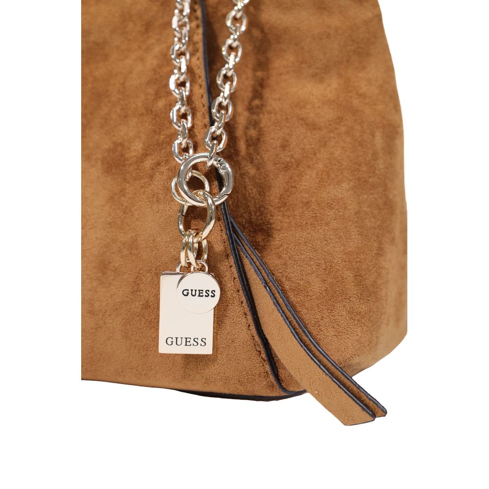 Braune Handtasche aus Polyester Guess