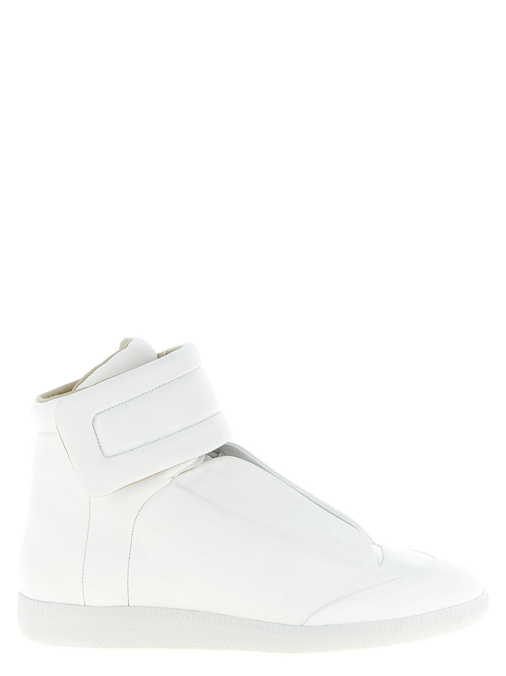 Weiße Kalbsleder High-Top-Sneaker Maison Margiela
